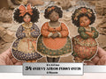 Curvy Afro Black Woman Fussy Cut Bundle, 40 Printable Paper Doll Cutouts, Quirky Junk Journal, Whimsical Scrapbook Ephemera