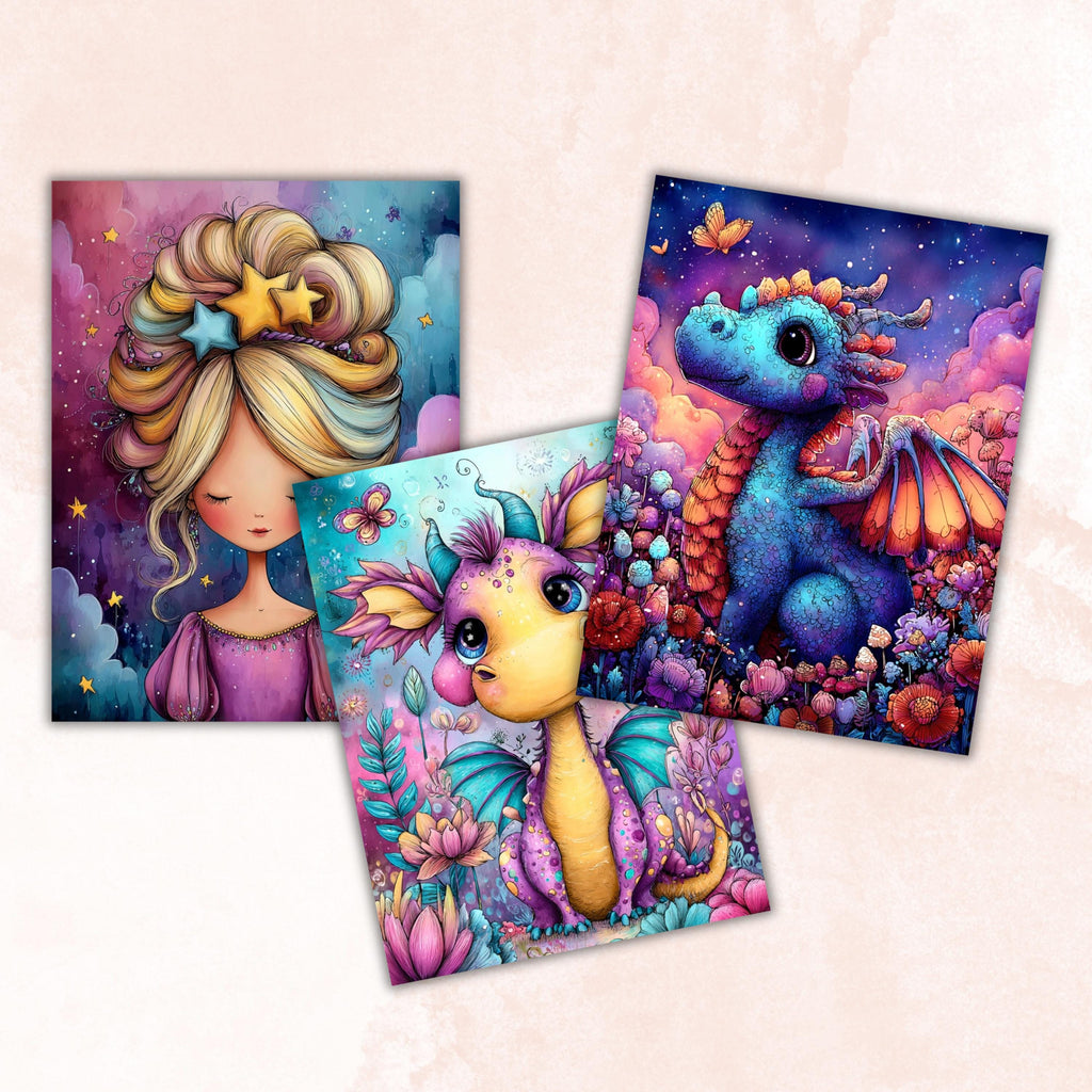 Sweet Dreams Pages, Dreamy Night Backgrounds, Soft Aesthetic Junk Journal Paper, Celestial Whimsical Collage Printable, Letter Size