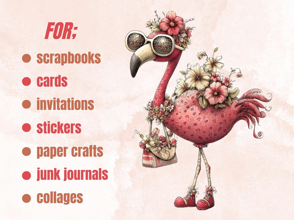 Pinky Summer Clipart Bundle | 82 Whimsical Quirky Beach PNG Graphics (Digital Download)