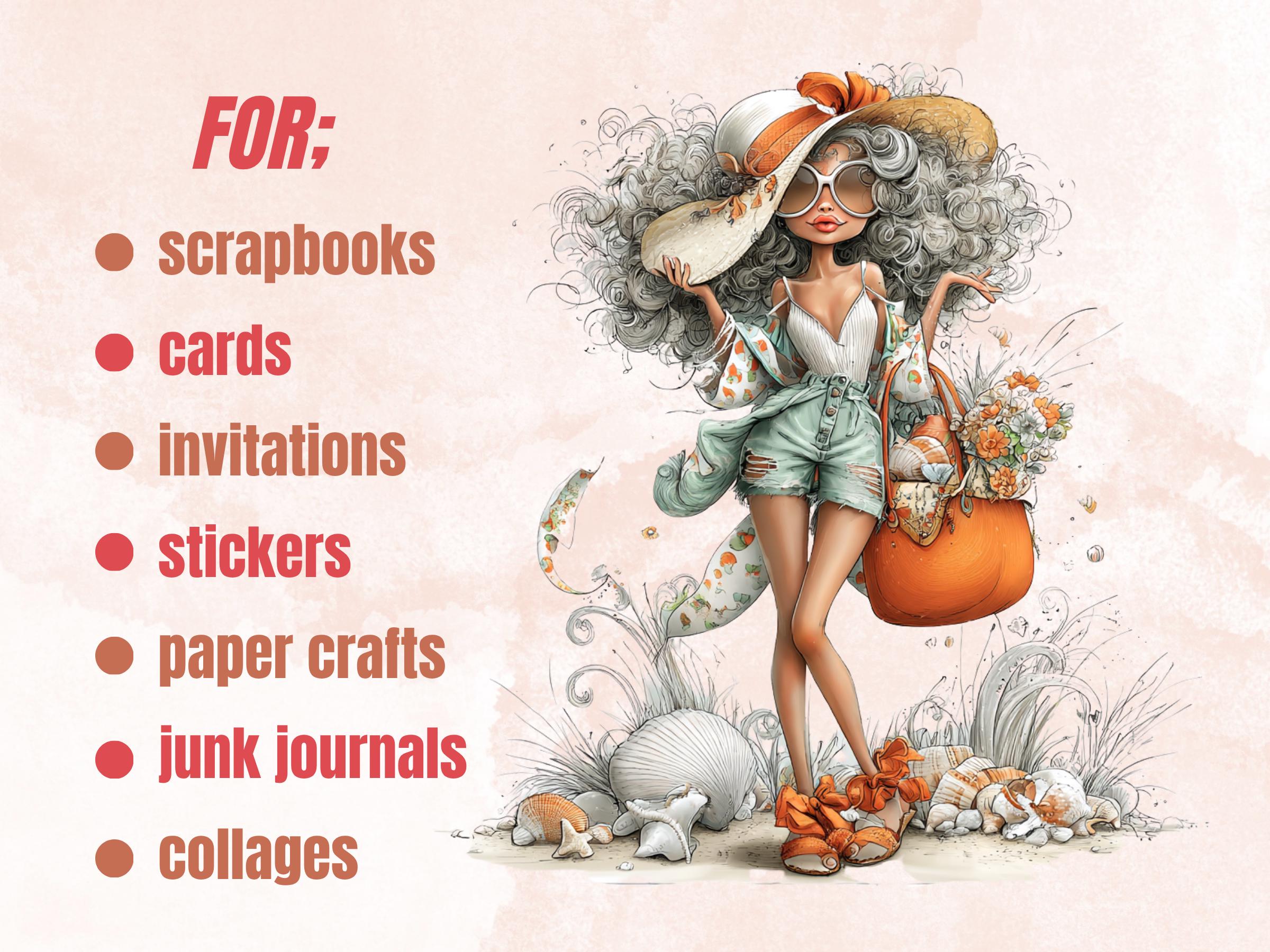 Summer Fairy Clipart Bundle | 66 Boho Beach Fantasy Whimsical PNG | Fairy Magic Digital Download