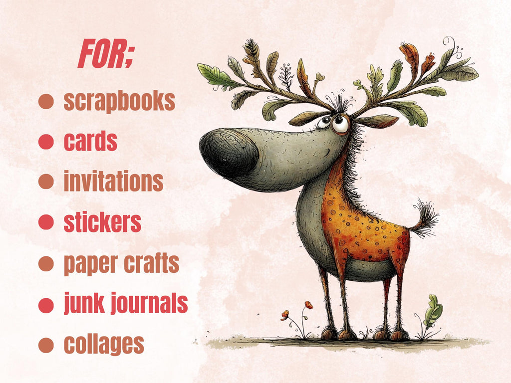 Summer Woodland Clipart Bundle | 86 Whimsical Quirky Forest PNG | Woodland Cuties Digital Download