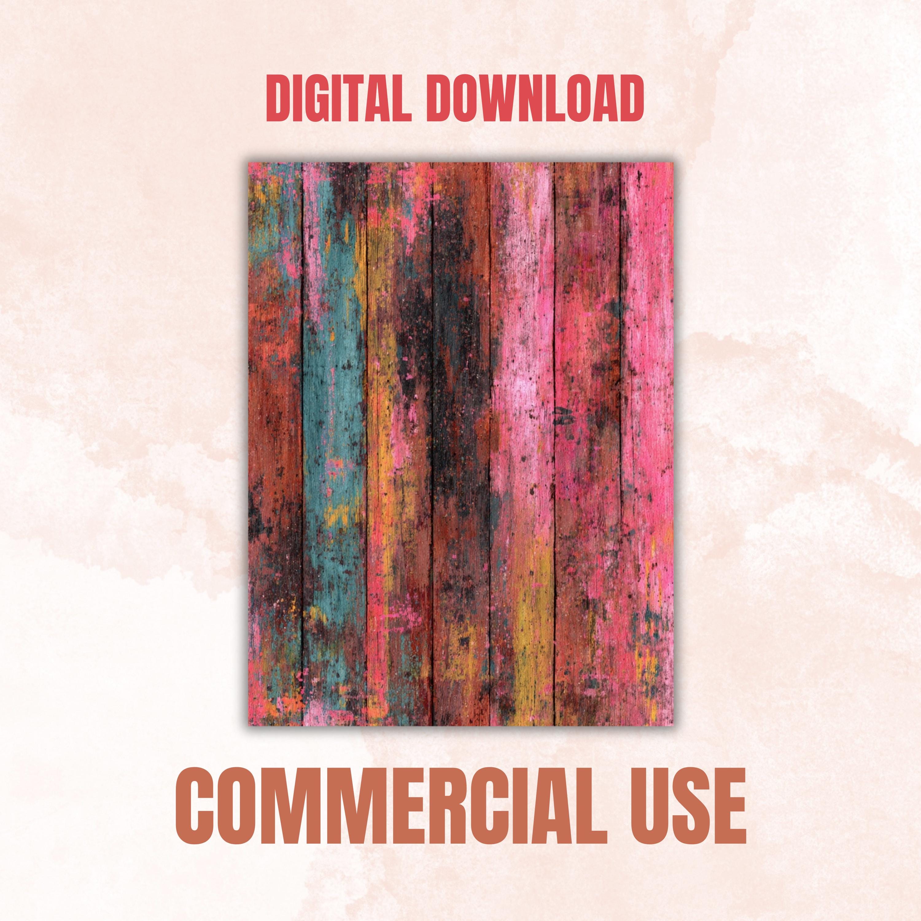 Grunge Wood Pages, Rustic Wood Texture Backgrounds, Farmhouse Junk Journal Paper, Vintage Wooden Printable, Letter Size