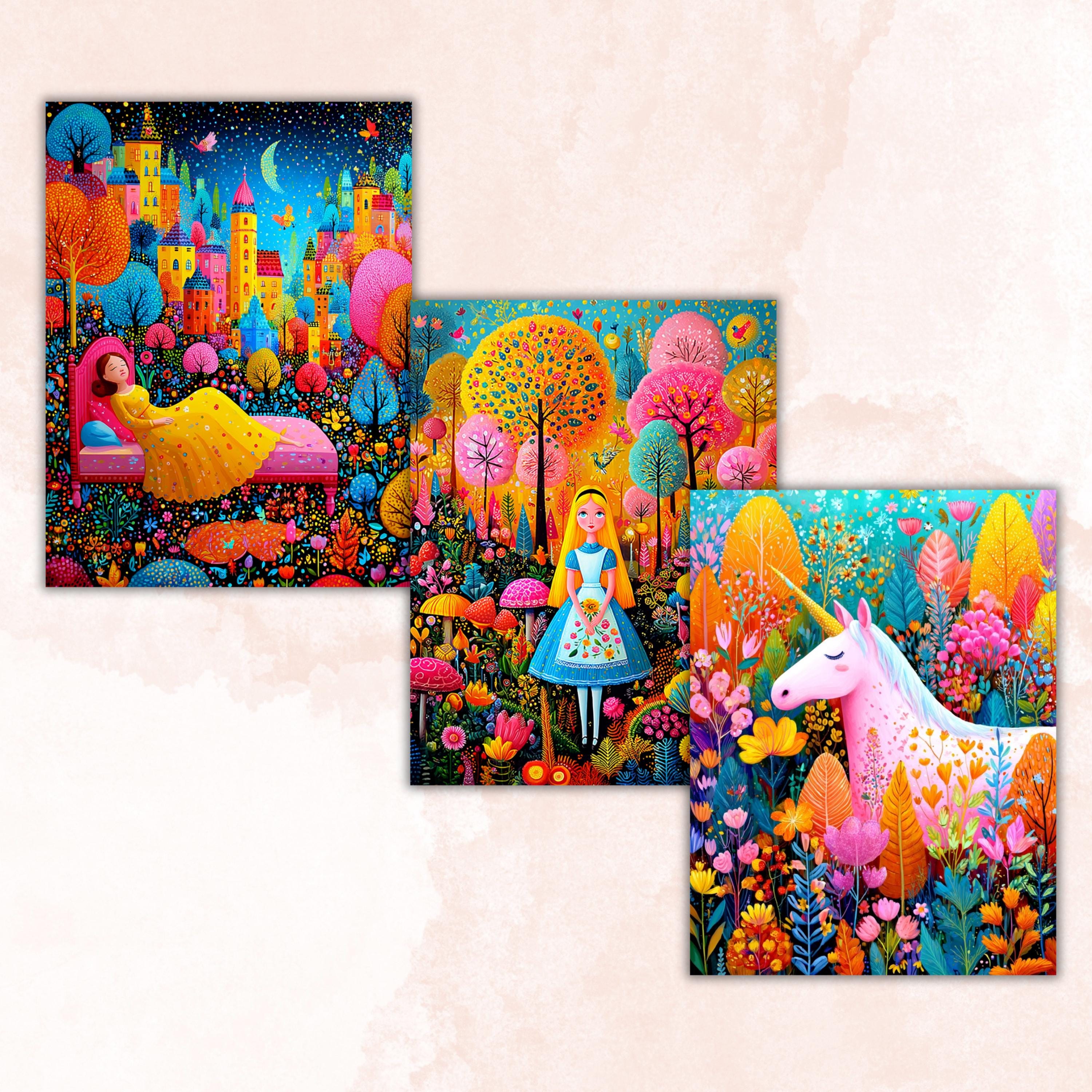 Pastoral Fairytale Pages, Cottagecore Backgrounds, Countryside Fantasy Junk Journal Paper, Rustic Storybook Printable, Letter Size
