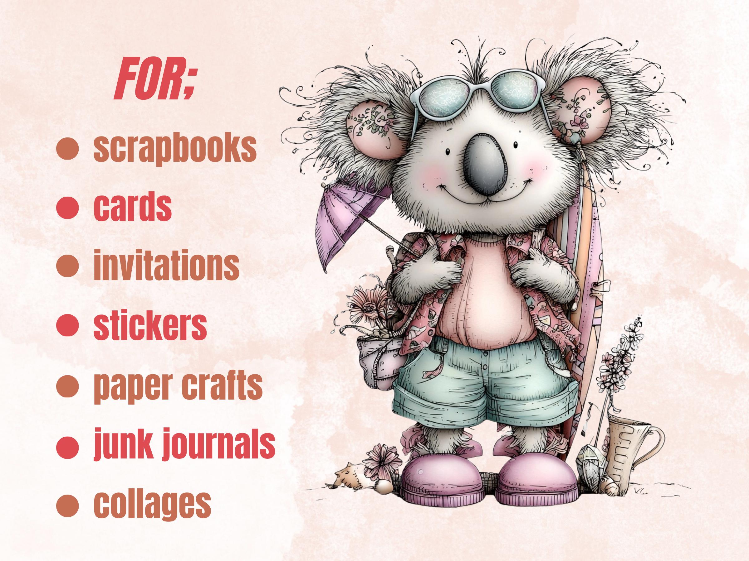 Beach Day Clipart Bundle | 78 Whimsical Quirky Beach PNG | Summer Holiday Digital Download