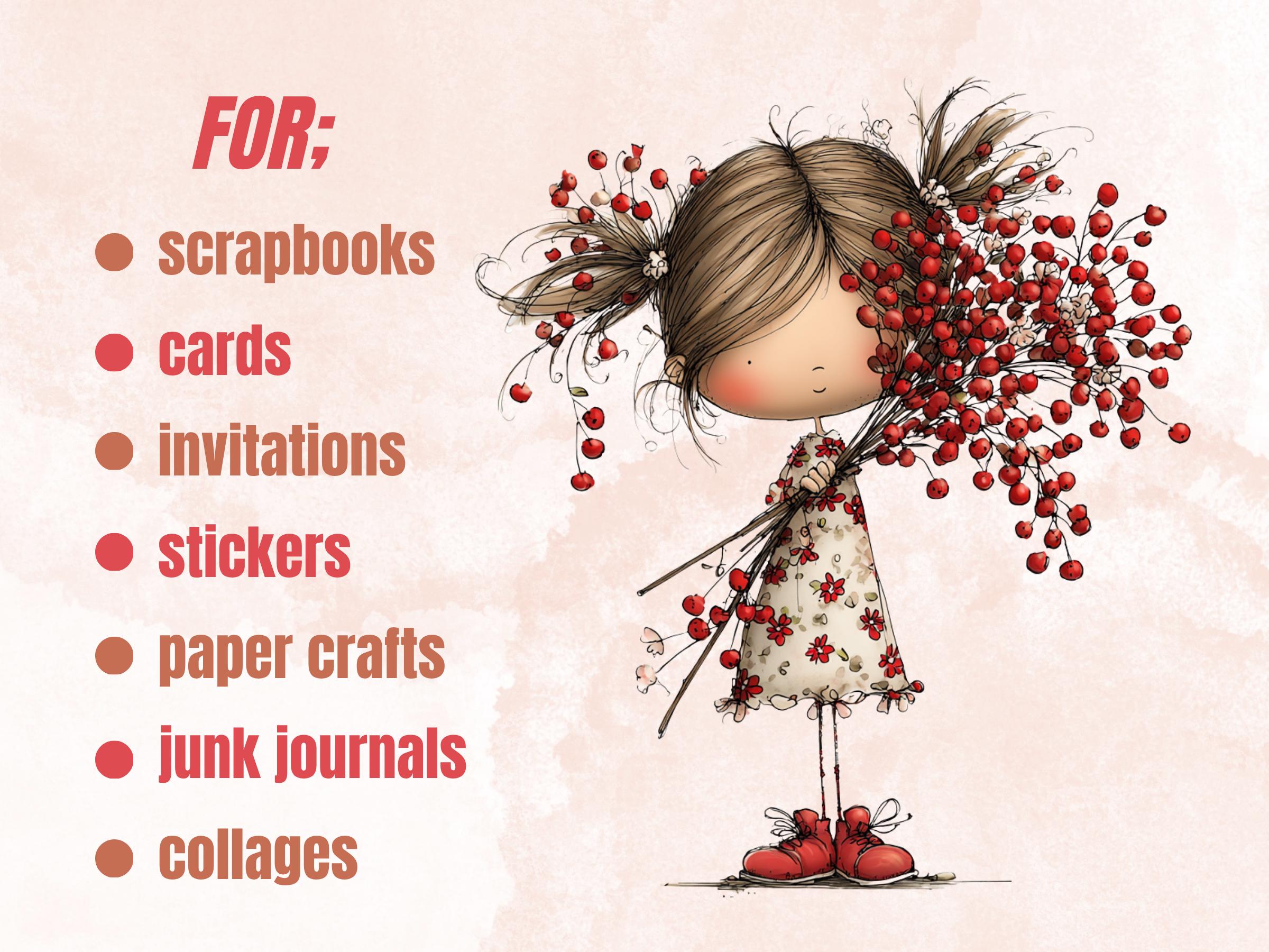 Cherry Clipart Bundle | 47 Whimsical Quirky Cherry PNG | Summer Fruit Digital Download