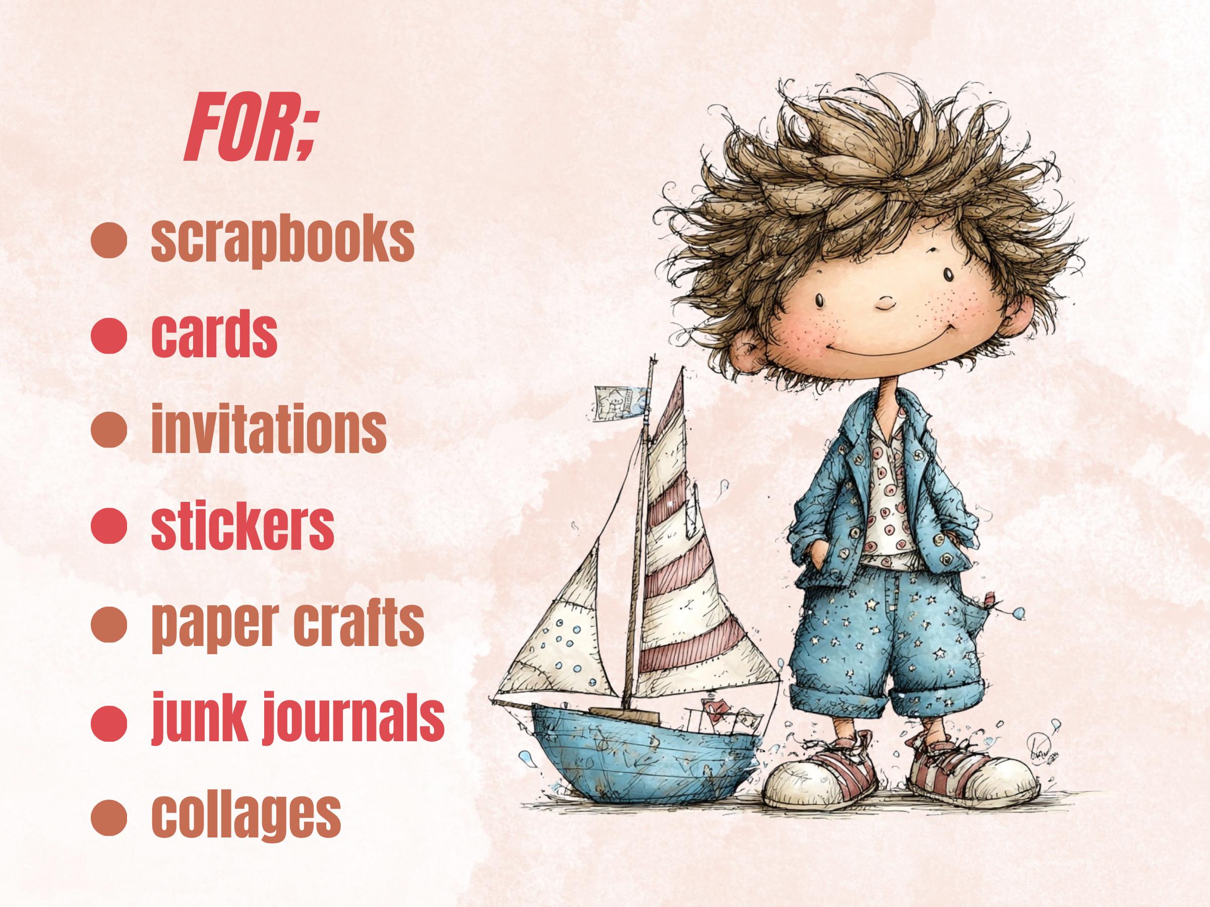 Nautical Clipart Bundle | 47 Whimsical Quirky Nautical PNG | Coastal Sea Digital Download