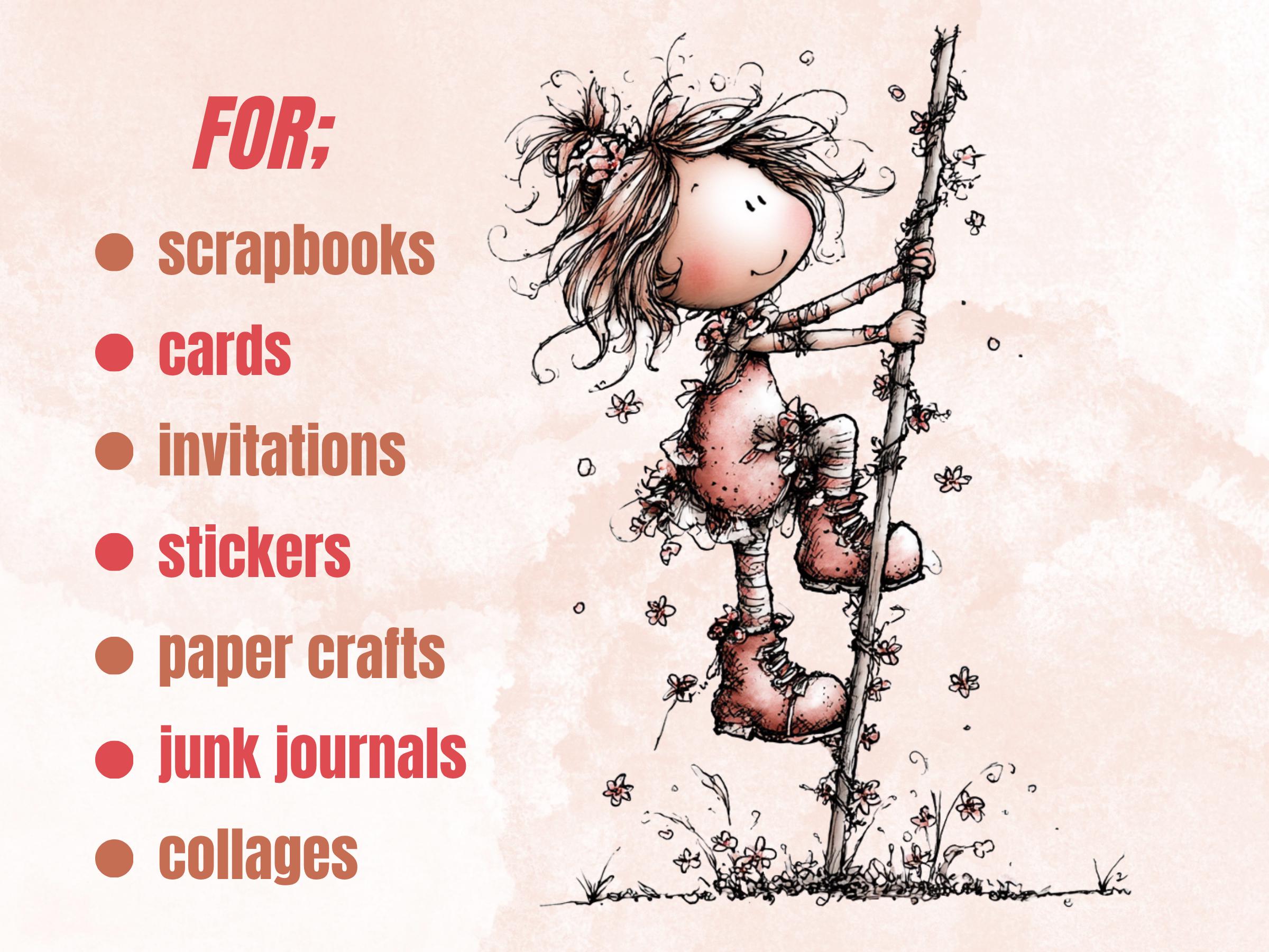 Fairy Garden Clipart Bundle | 50 Whimsical Quirky Gardening PNG | Enchanted Garden Download