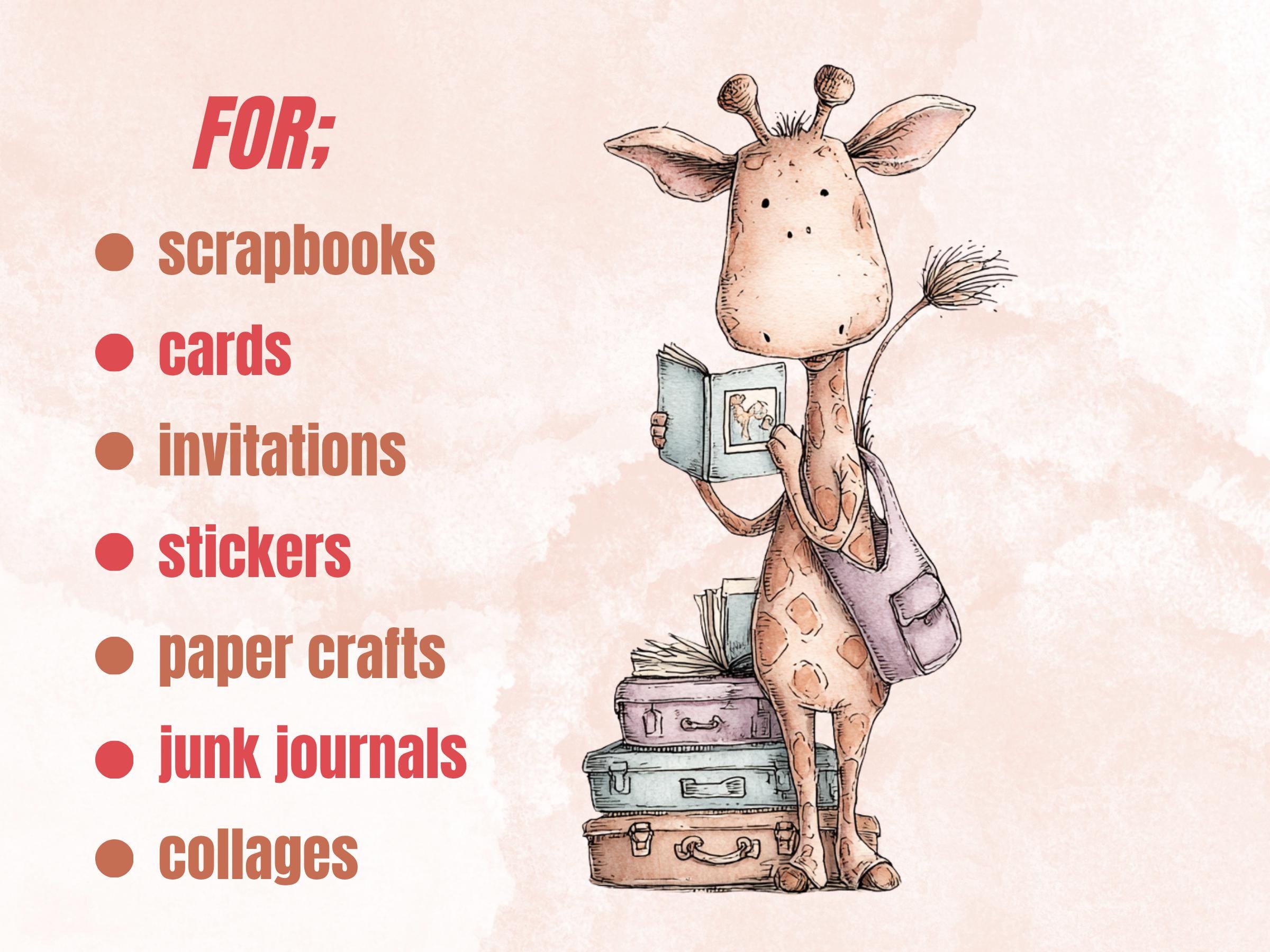 Whimsy Crafting Clipart Bundle | 50 Whimsical Quirky Crafting PNG | Craft Lover Digital Download