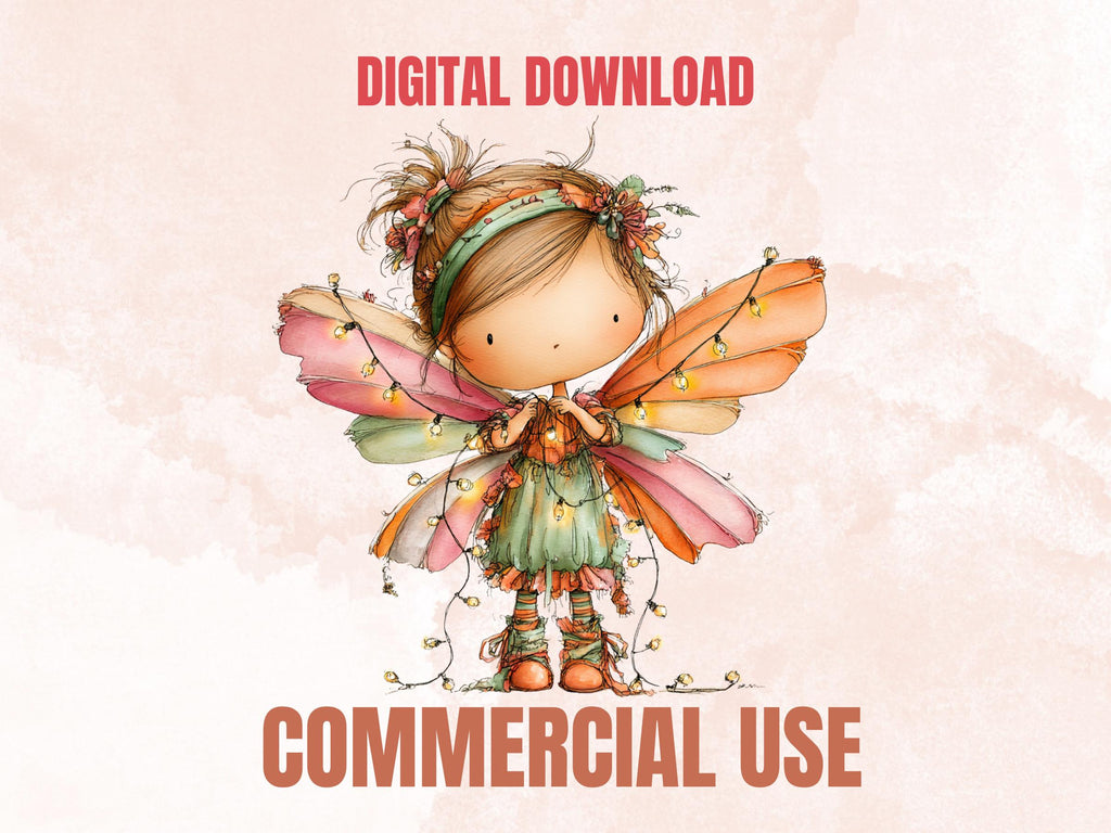 Magical Fairy Clipart Bundle | 50 Whimsical Quirky Fairy PNG | Enchanted Fantasy Download