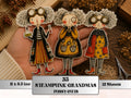 Steampunk Grandmas Fussy Cut Printable, 35 Whimsical Vintage Grandma Cutouts, Gothic Ephemera Junk Journal Scrapbook Sheets