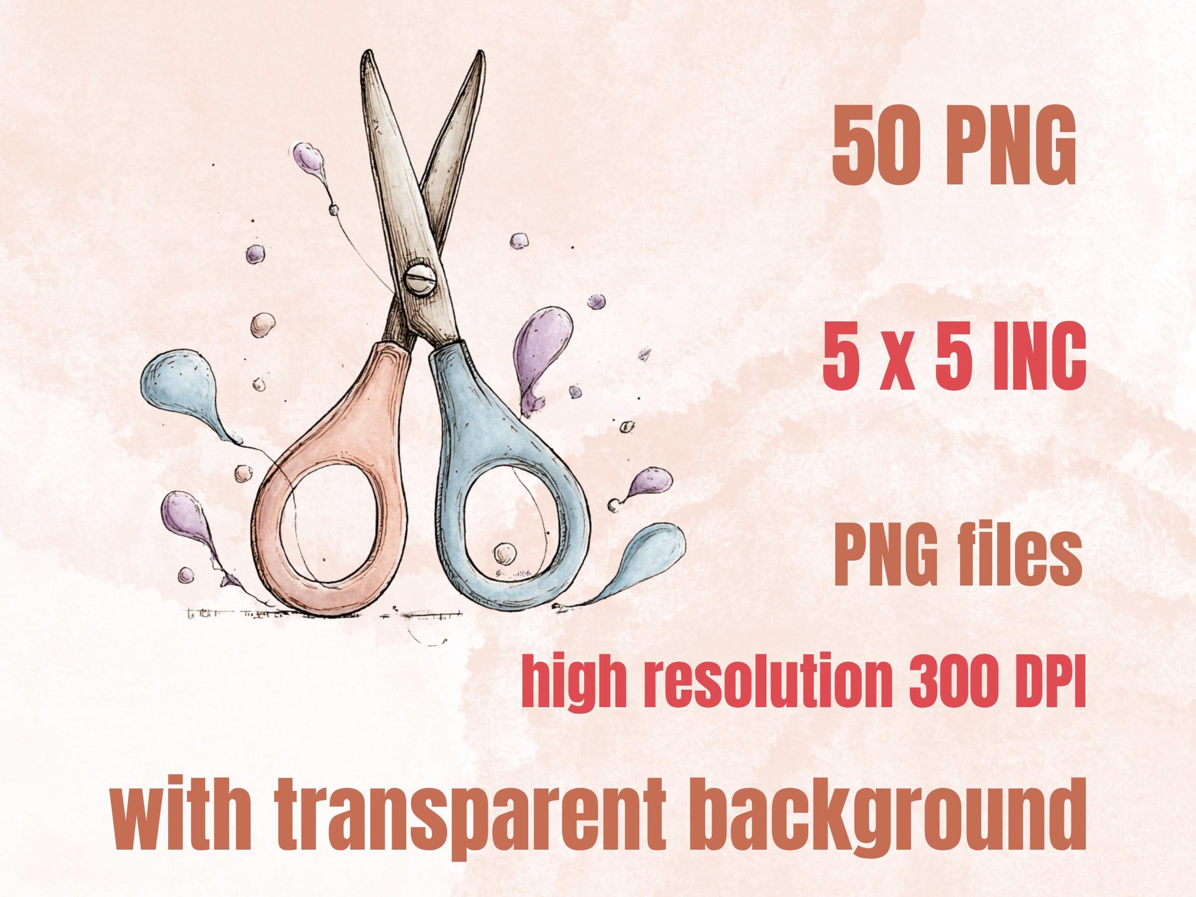 Whimsy Crafting Clipart Bundle | 50 Whimsical Quirky Crafting PNG | Craft Lover Digital Download
