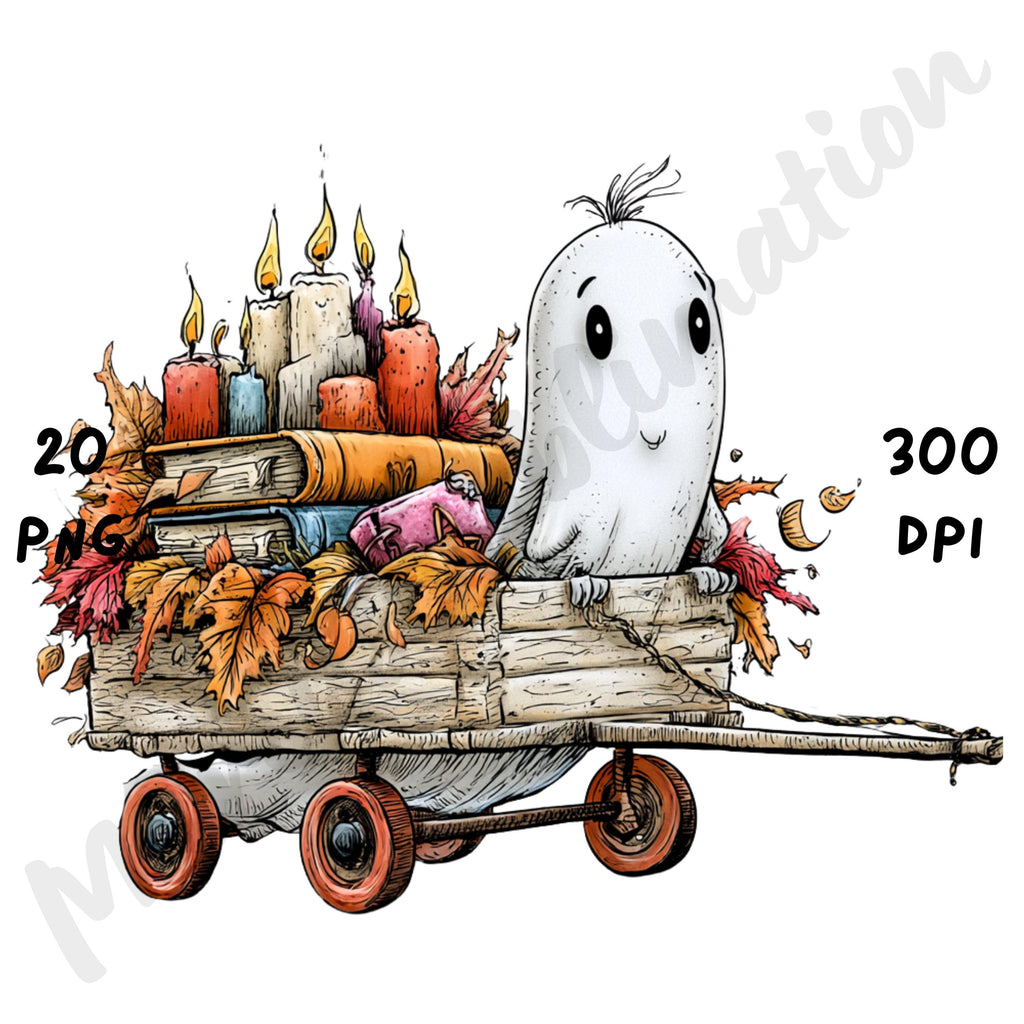Halloween Ghost Quirky Clipart