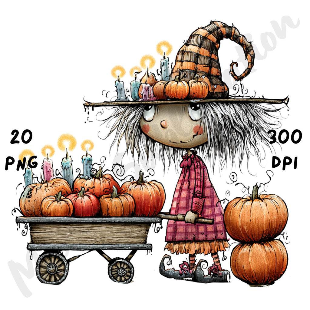 Halloween Witch Quirky Clipart