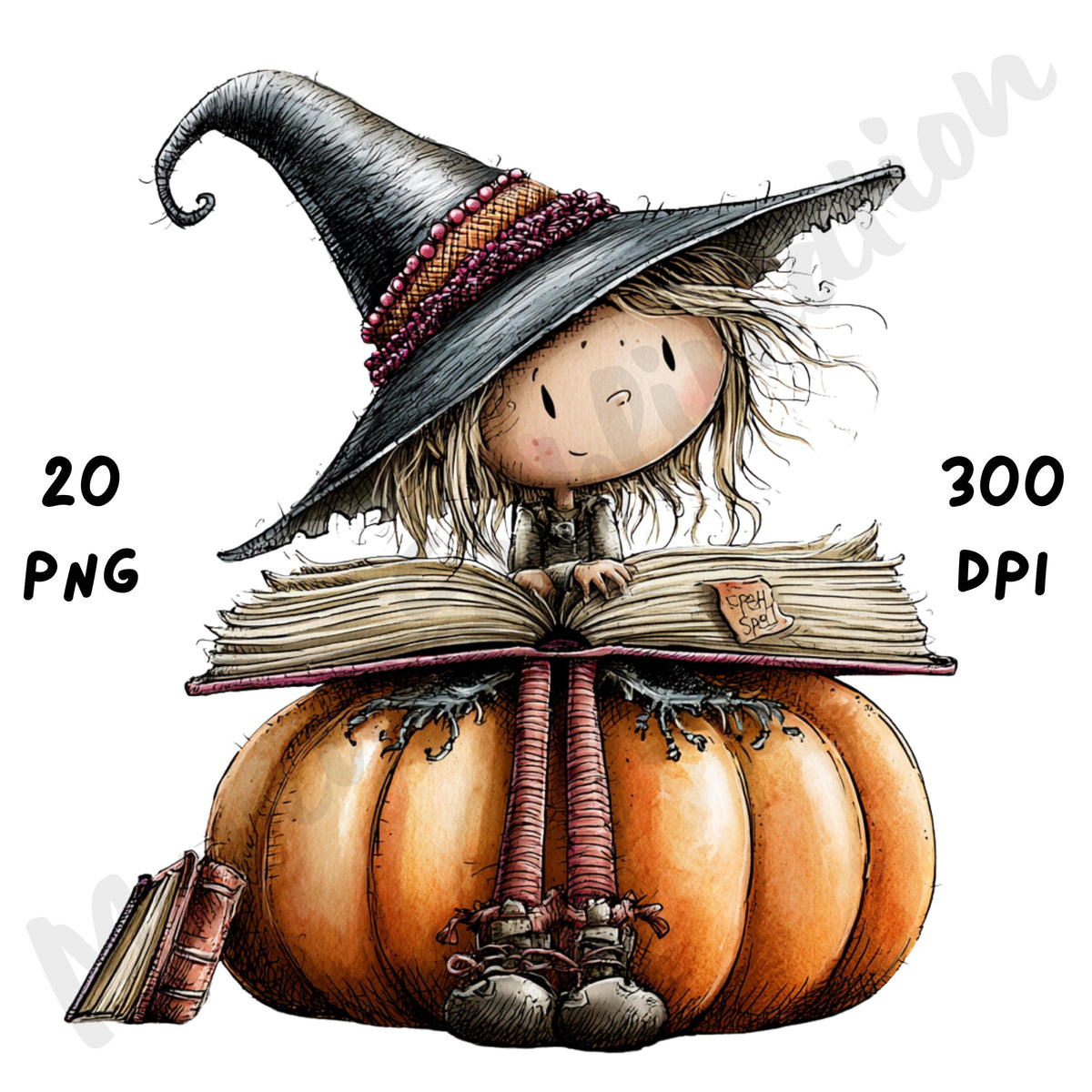 Halloween Witch Quirky Clipart