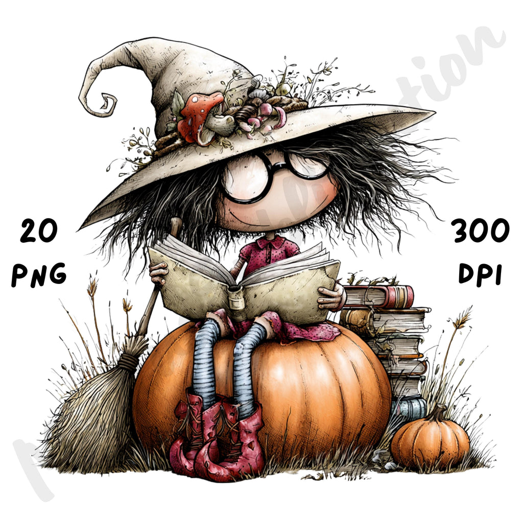 Halloween Witch Quirky Clipart