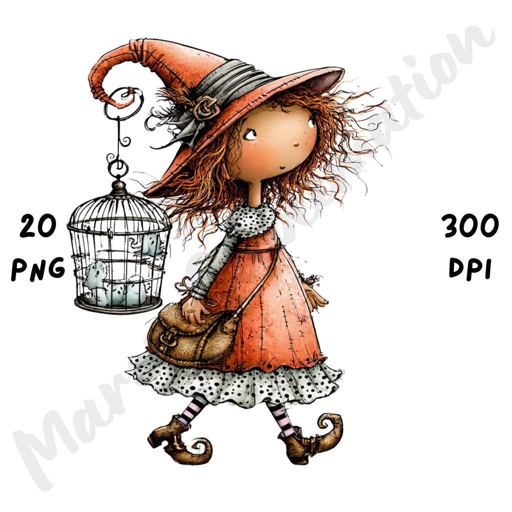 Halloween Witch Quirky Clipart