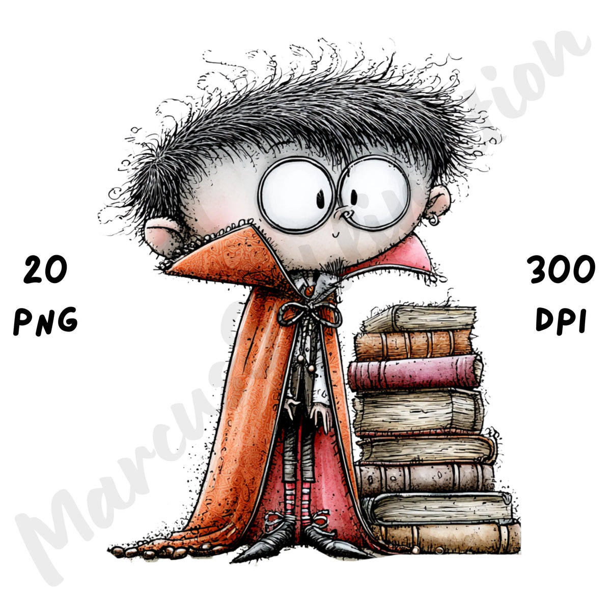 Halloween Vampire Quirky Clipart