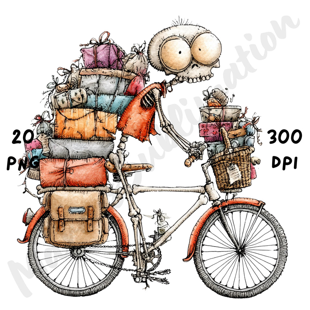 Halloween Skeleton Quirky Clipart