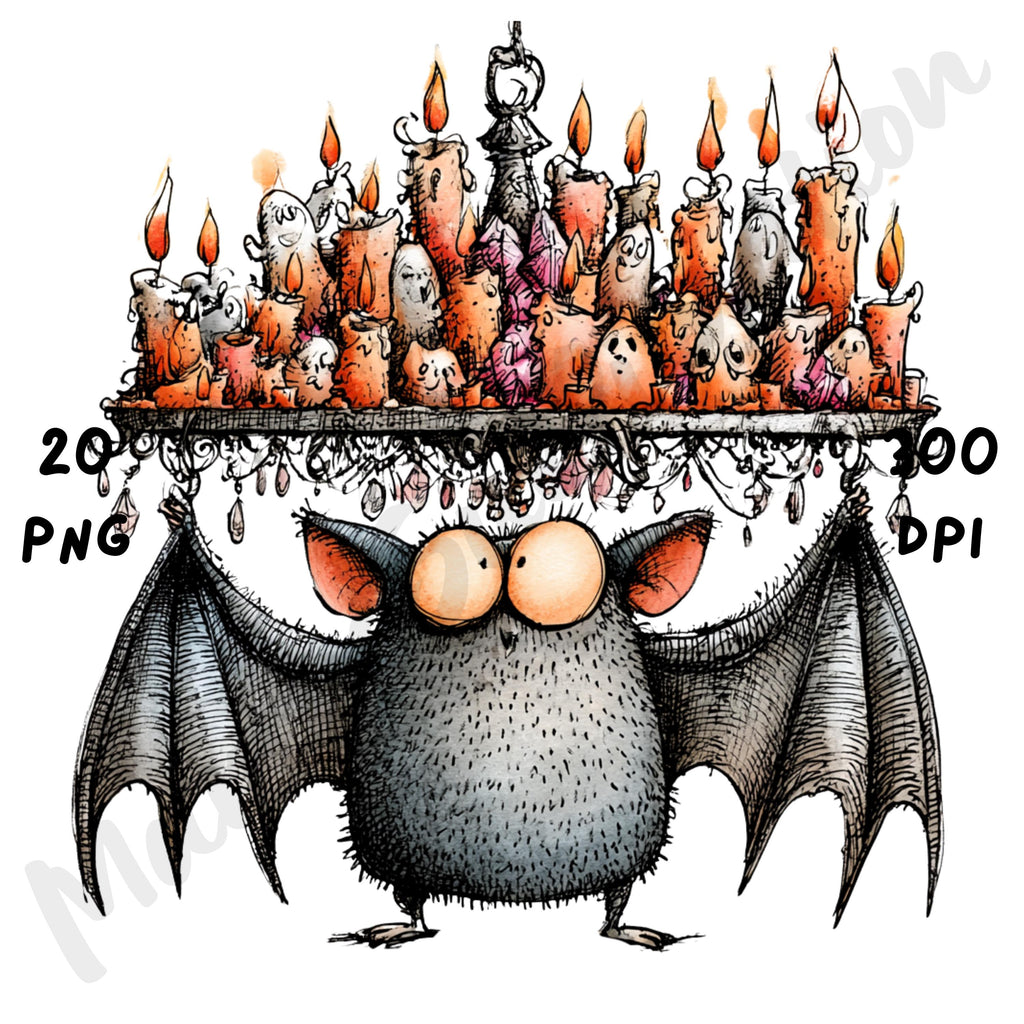 Halloween Bat Quirky Clipart