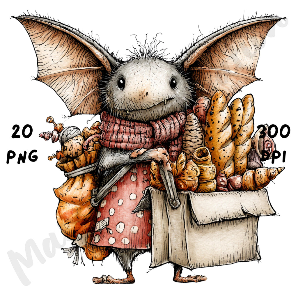 Halloween Bat Quirky Clipart