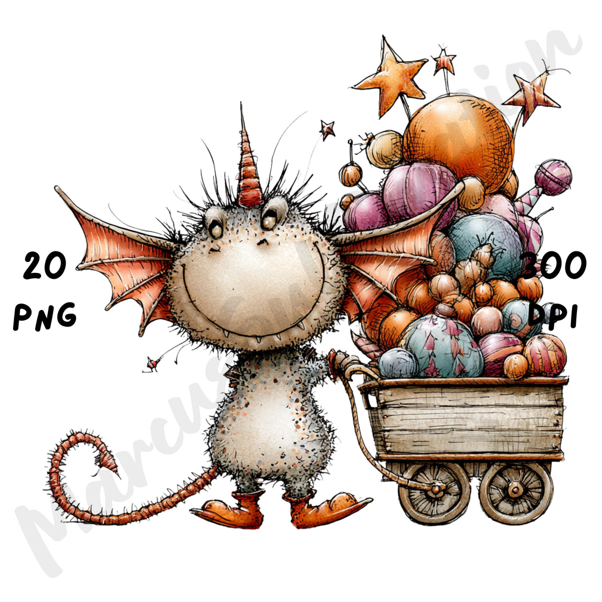 Monster Animals Quirky Clipart