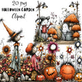 Halloween Garden Quirky Clipart