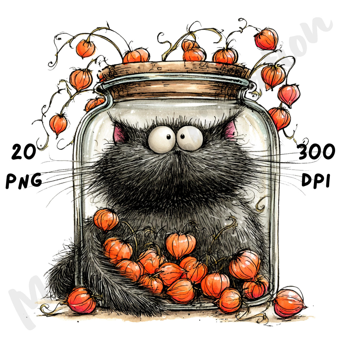 Halloween Jar Quirky Clipart