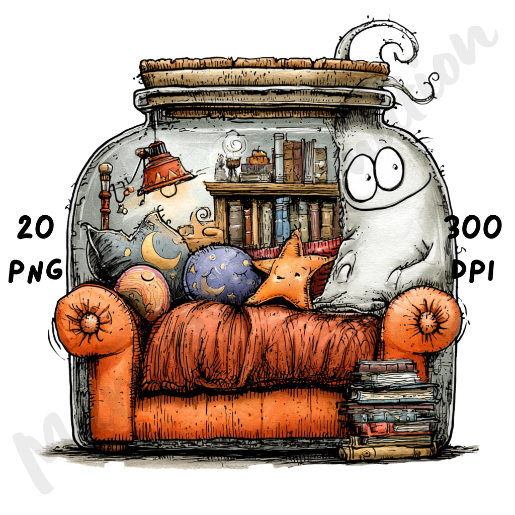 Halloween Jar Quirky Clipart