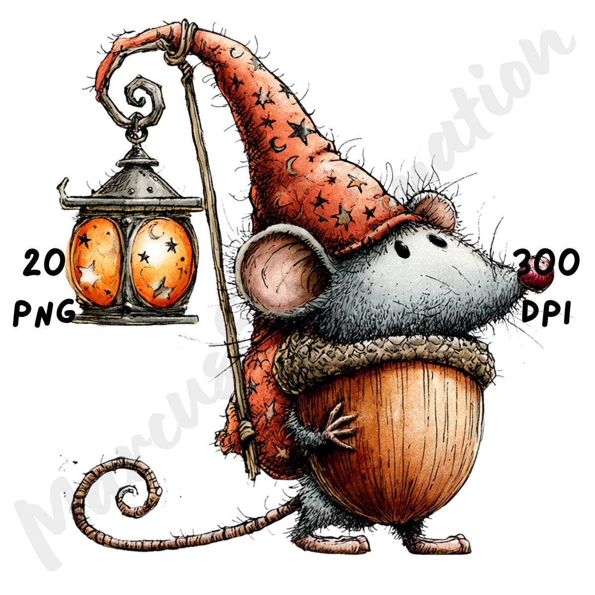 Halloween Mouse Quirky Clipart