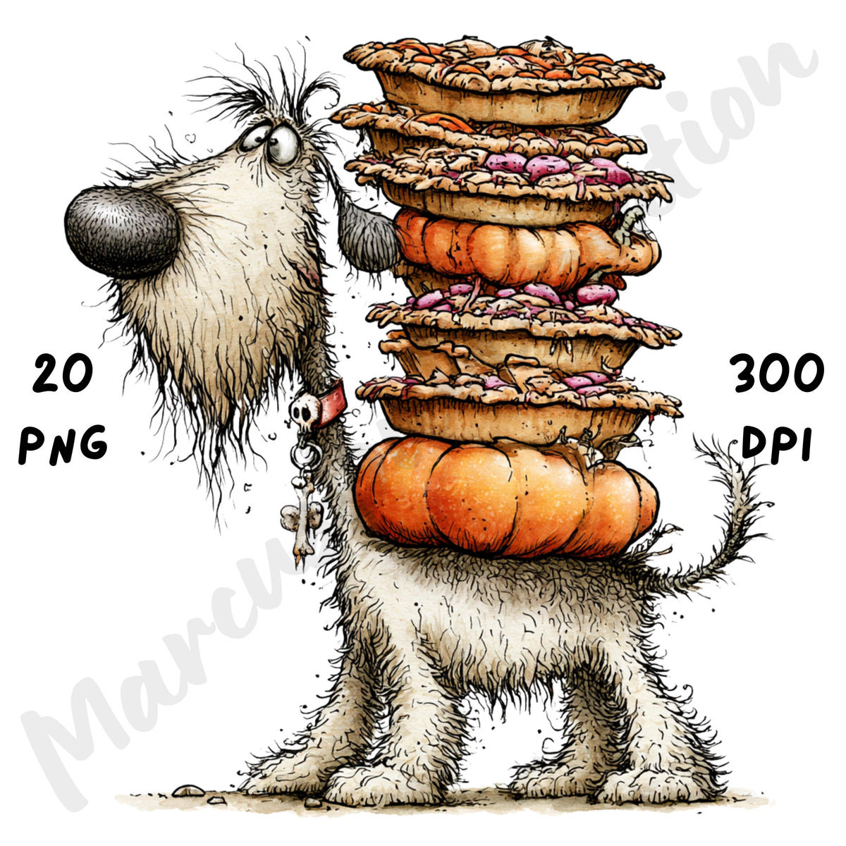 Halloween Dog Quirky Clipart