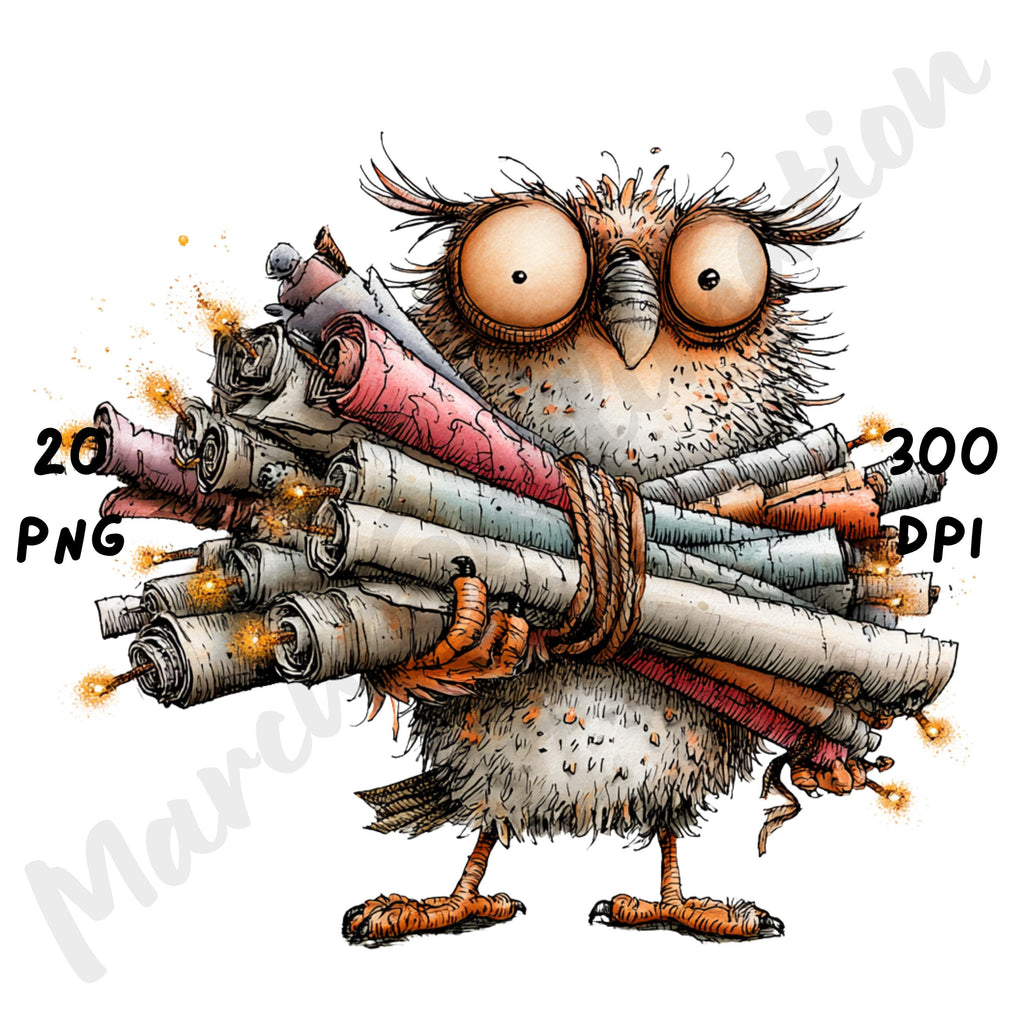 Halloween Birds Quirky Clipart