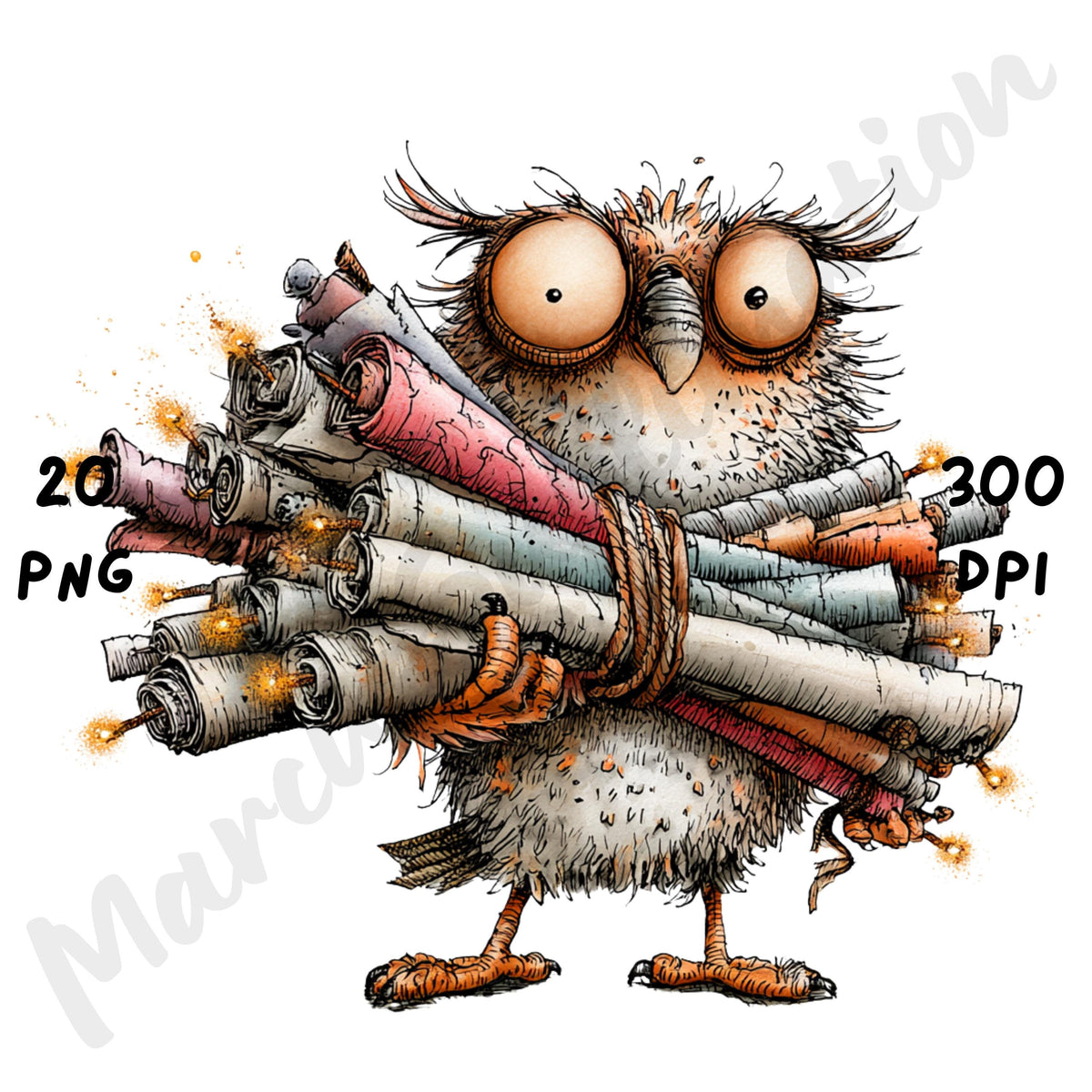 Halloween Birds Quirky Clipart