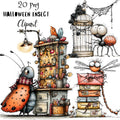 Halloween Insects Quirky Clipart