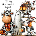 Halloween Cow Quirky Clipart