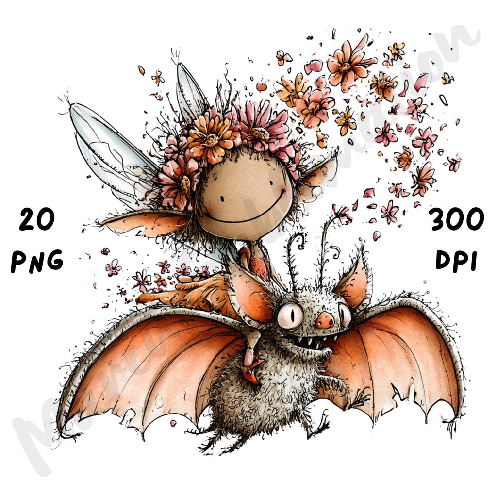 Halloween Fairy Quirky Clipart