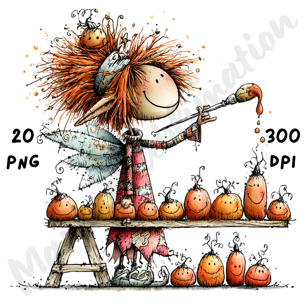 Halloween Fairy Quirky Clipart