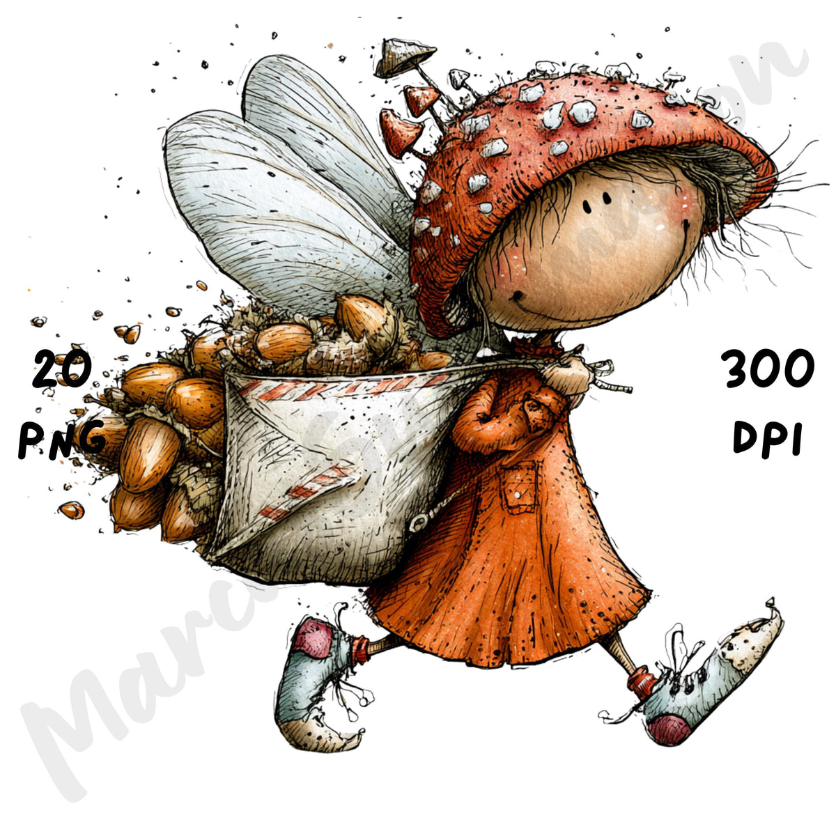 Halloween Fairy Quirky Clipart