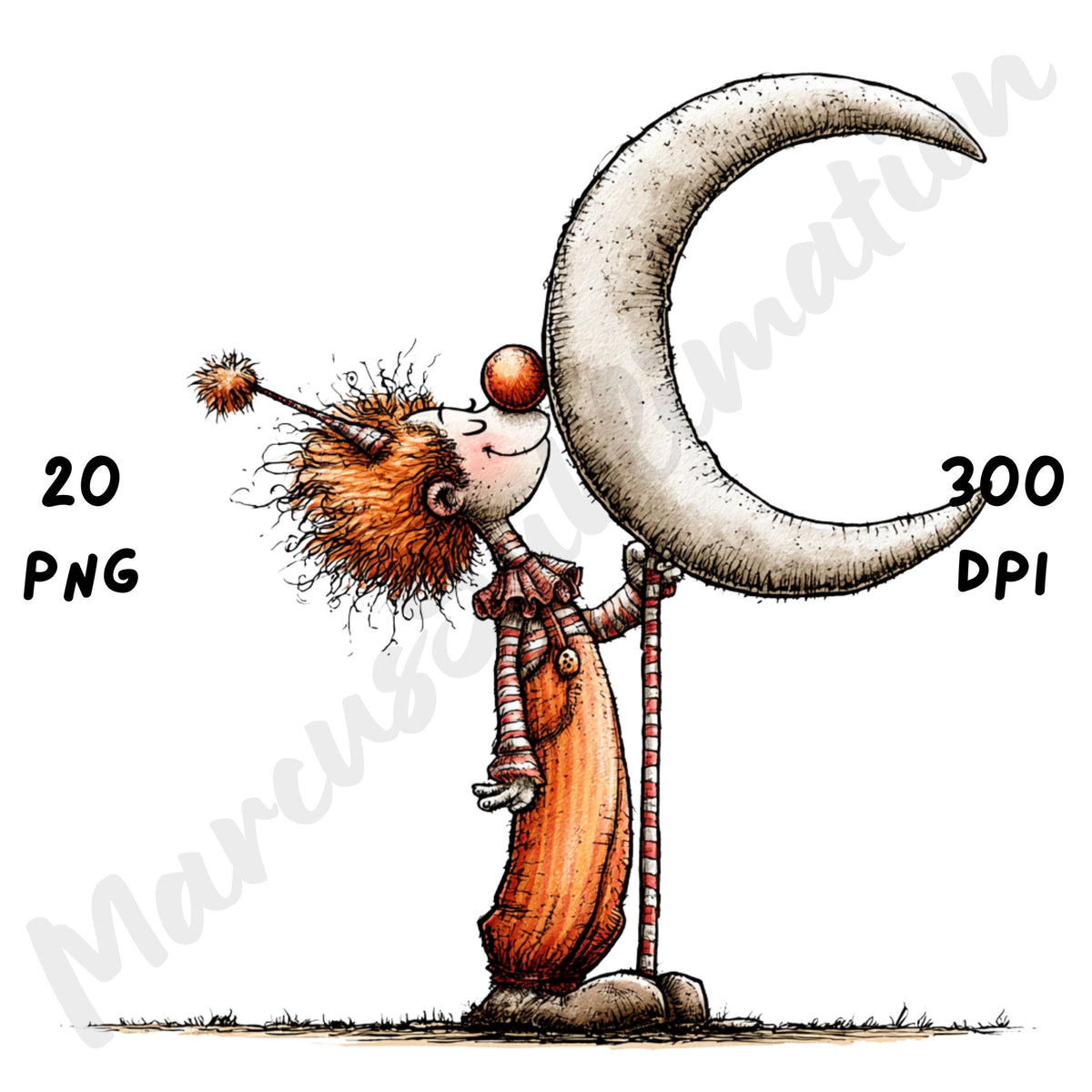 Halloween Clown Quirky Clipart