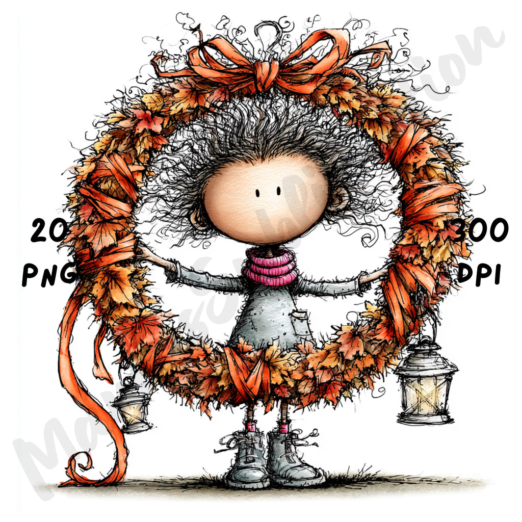 Halloween Girl Quirky Clipart