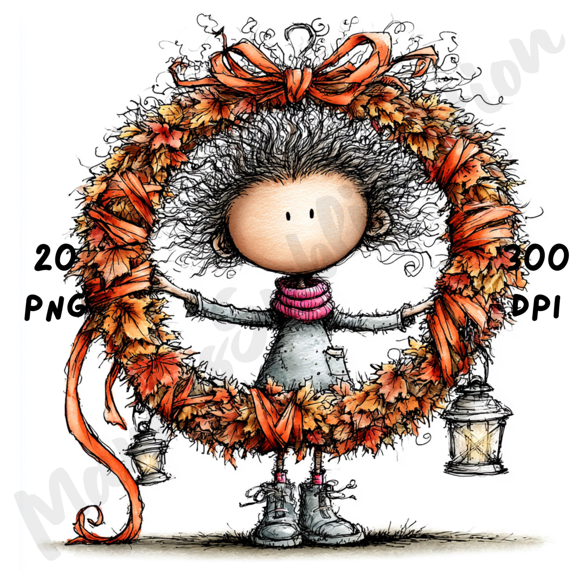 Halloween Girl Quirky Clipart