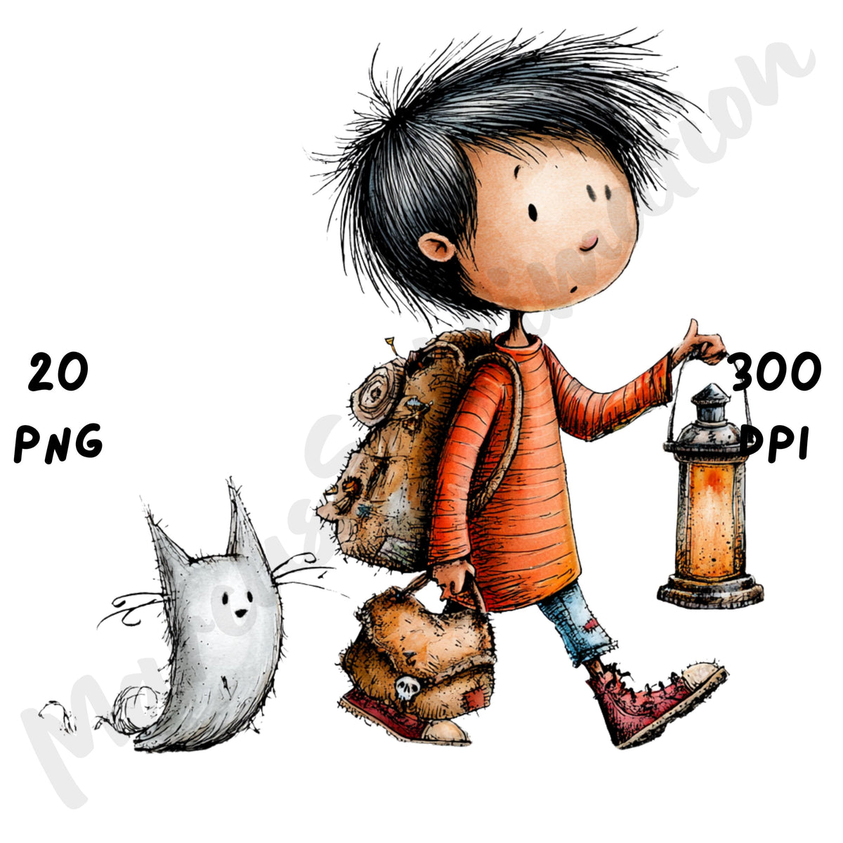 Halloween Boy Quirky Clipart