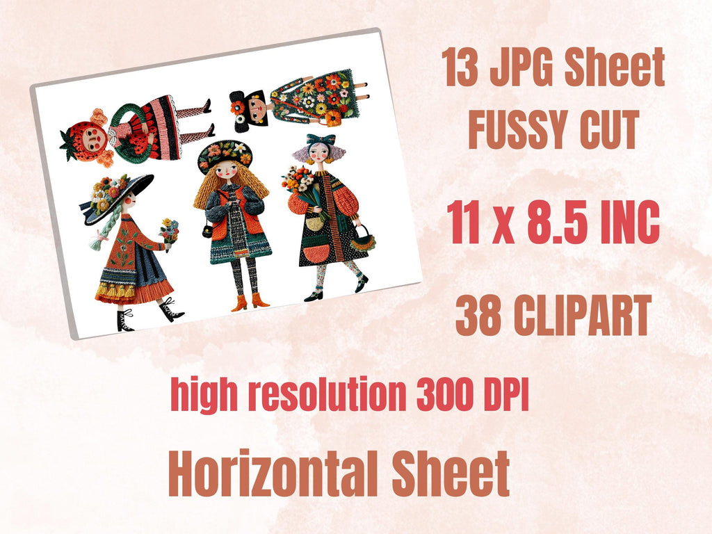 Fashionable Women Fussy Cuts, Printable Cut Outs, Fashion Girl Ephemera, Junk Journal Scrapbook Pack, Chic Paper Craft