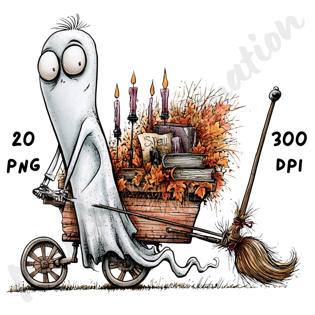 Halloween Ghost Quirky Clipart