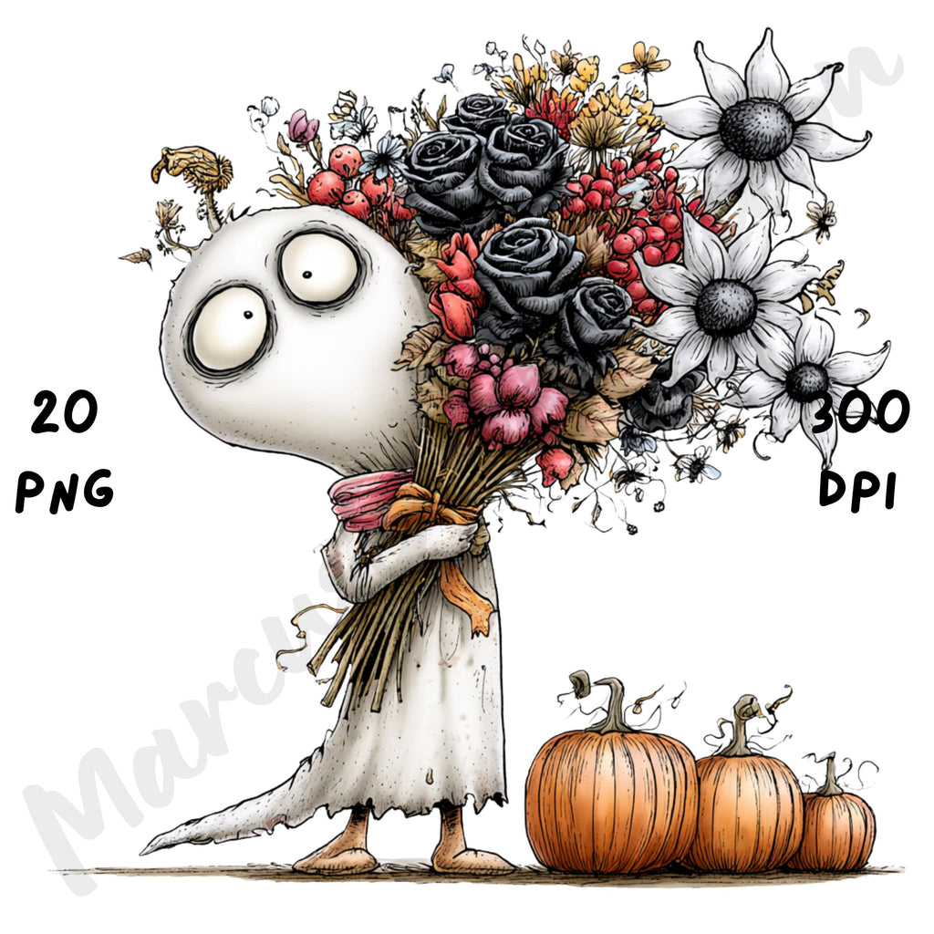 Halloween Ghost Quirky Clipart