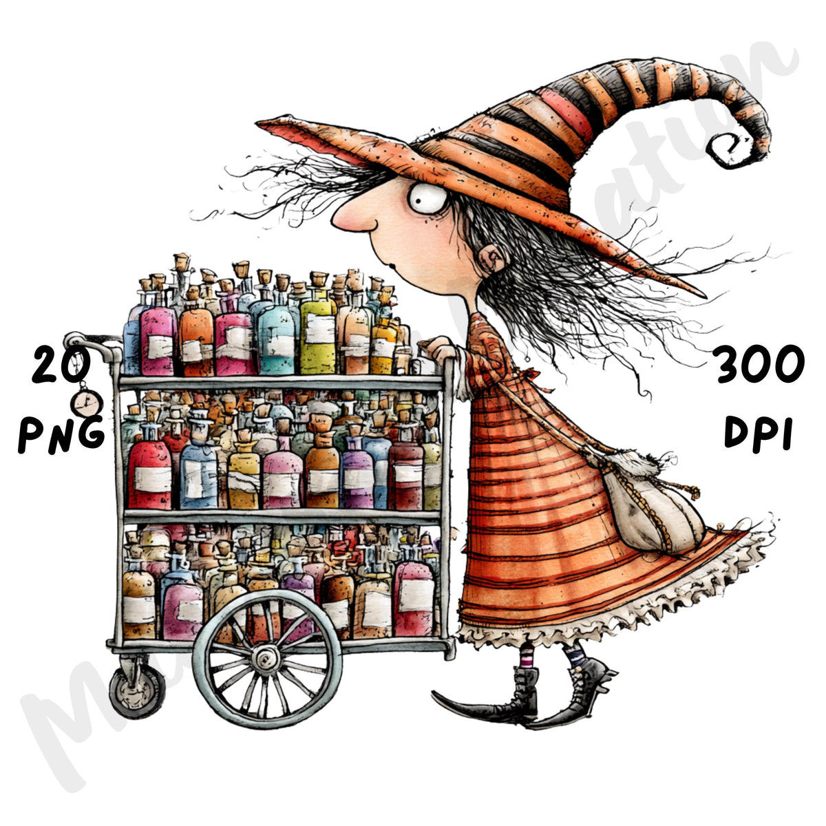 Halloween Witch Quirky Clipart