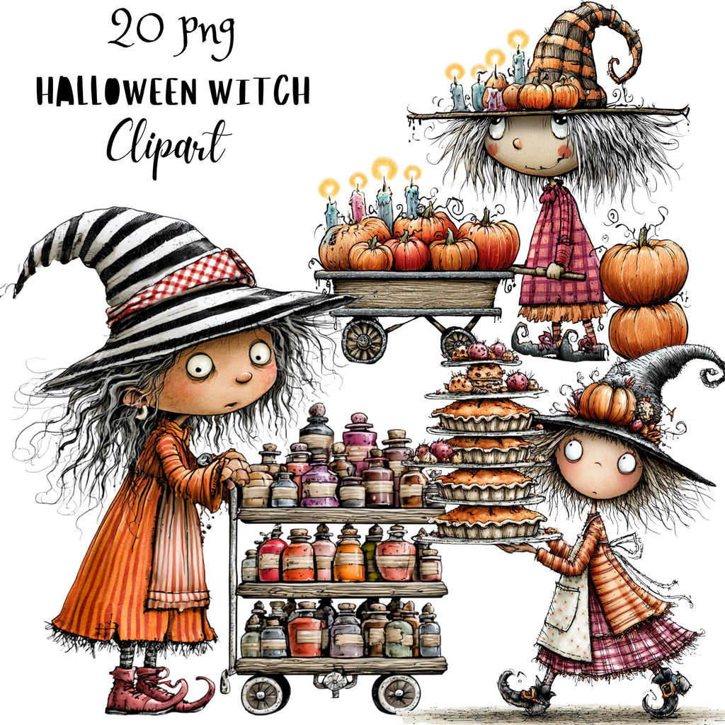 Halloween Witch Quirky Clipart