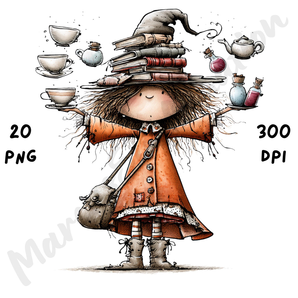Halloween Witch Quirky Clipart