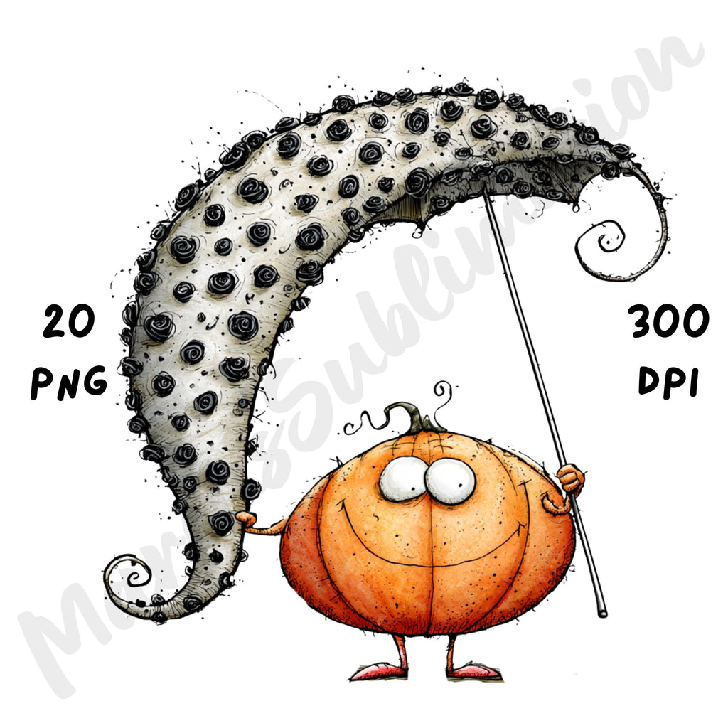 Halloween Pumpkin Quirky Clipart