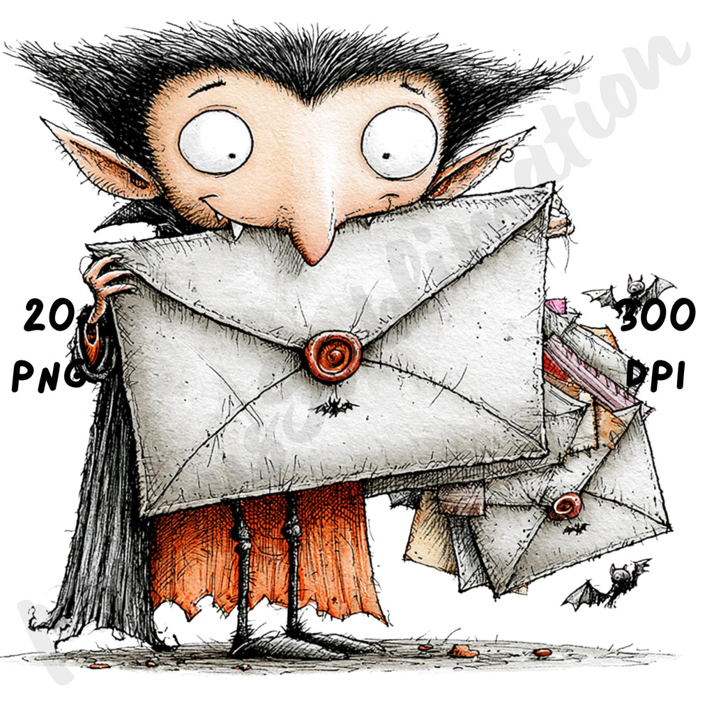 Halloween Vampire Quirky Clipart