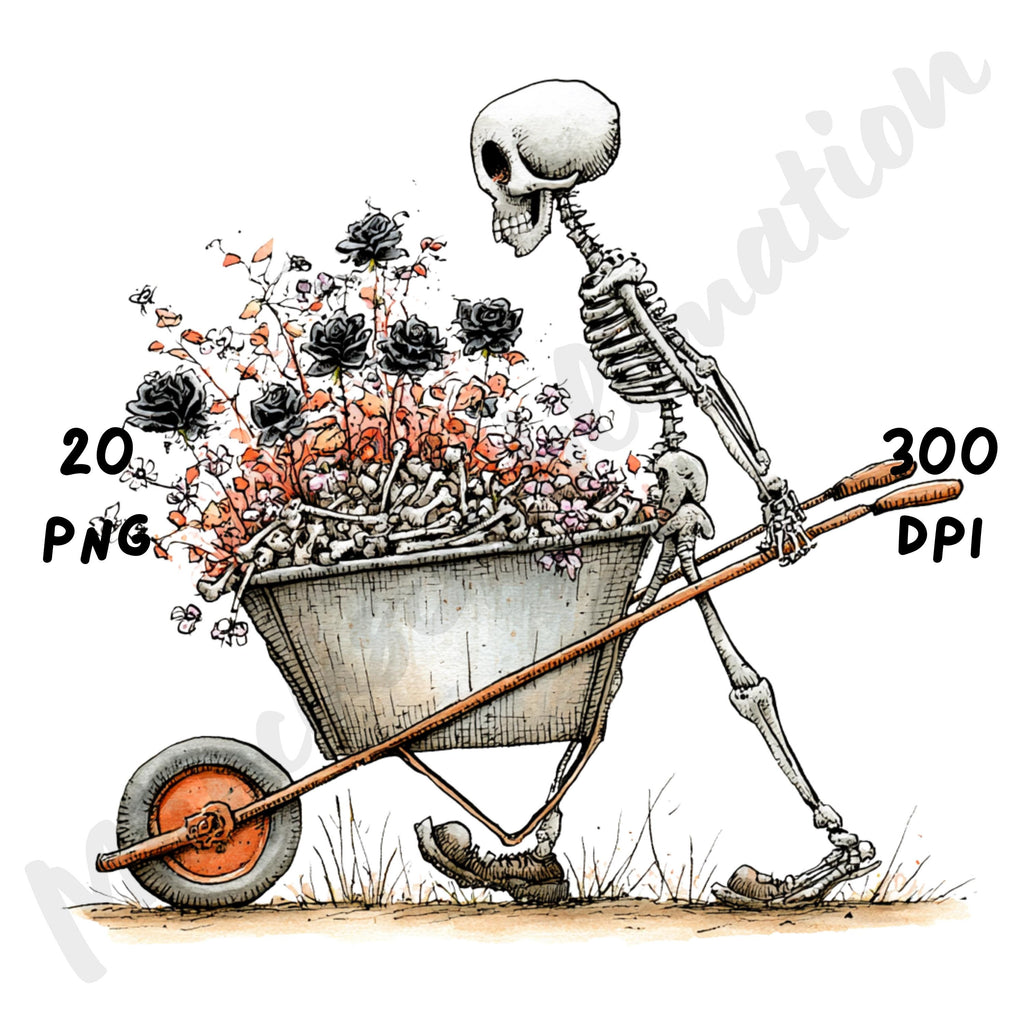 Halloween Skeleton Quirky Clipart